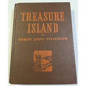 TREASURE ISLAND by Robert Stevenson Whitman Classic Hard Cover Book Rare Vintage